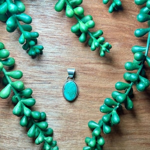 Navajo Made Sonoran Gold Turquoise & Sterling Silver Pendant