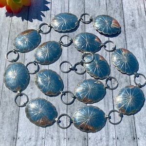 Nickel Silver Concho Belt