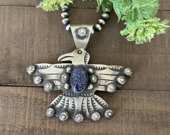 Darrell Cadman & Sterling Silver Thunderbird Pendant - Etsy