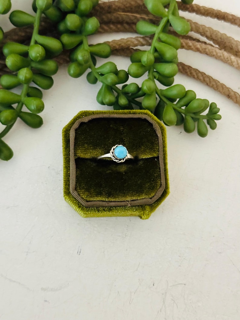 Navajo Made Kingman Turquoise & Sterling Silver Ring - Etsy Australia