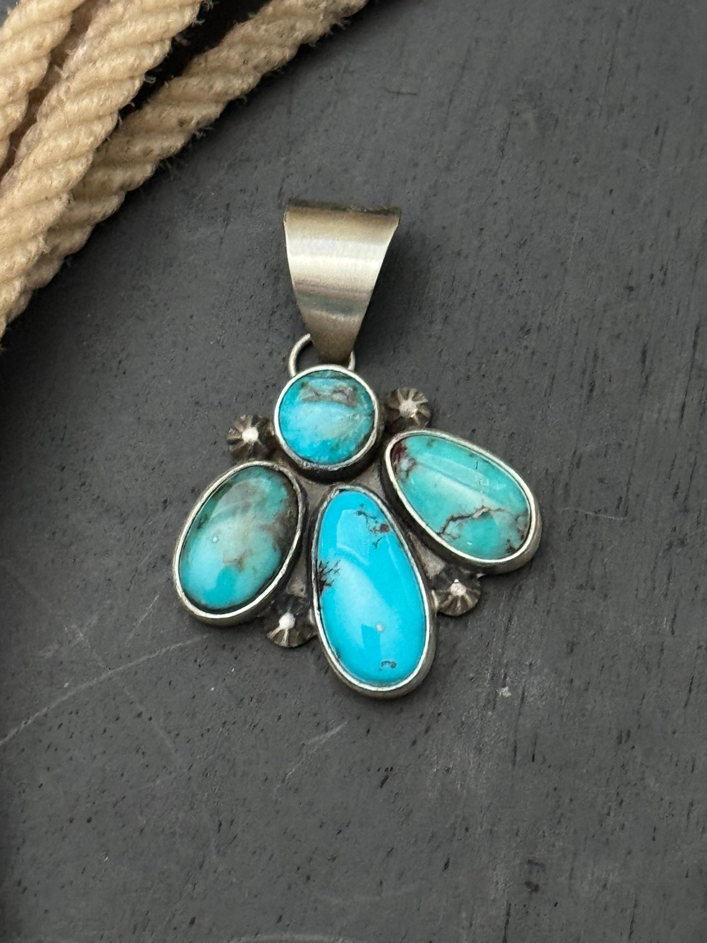 デイブ・スキーツ キングマン ターコイズ & スターリングシルバー