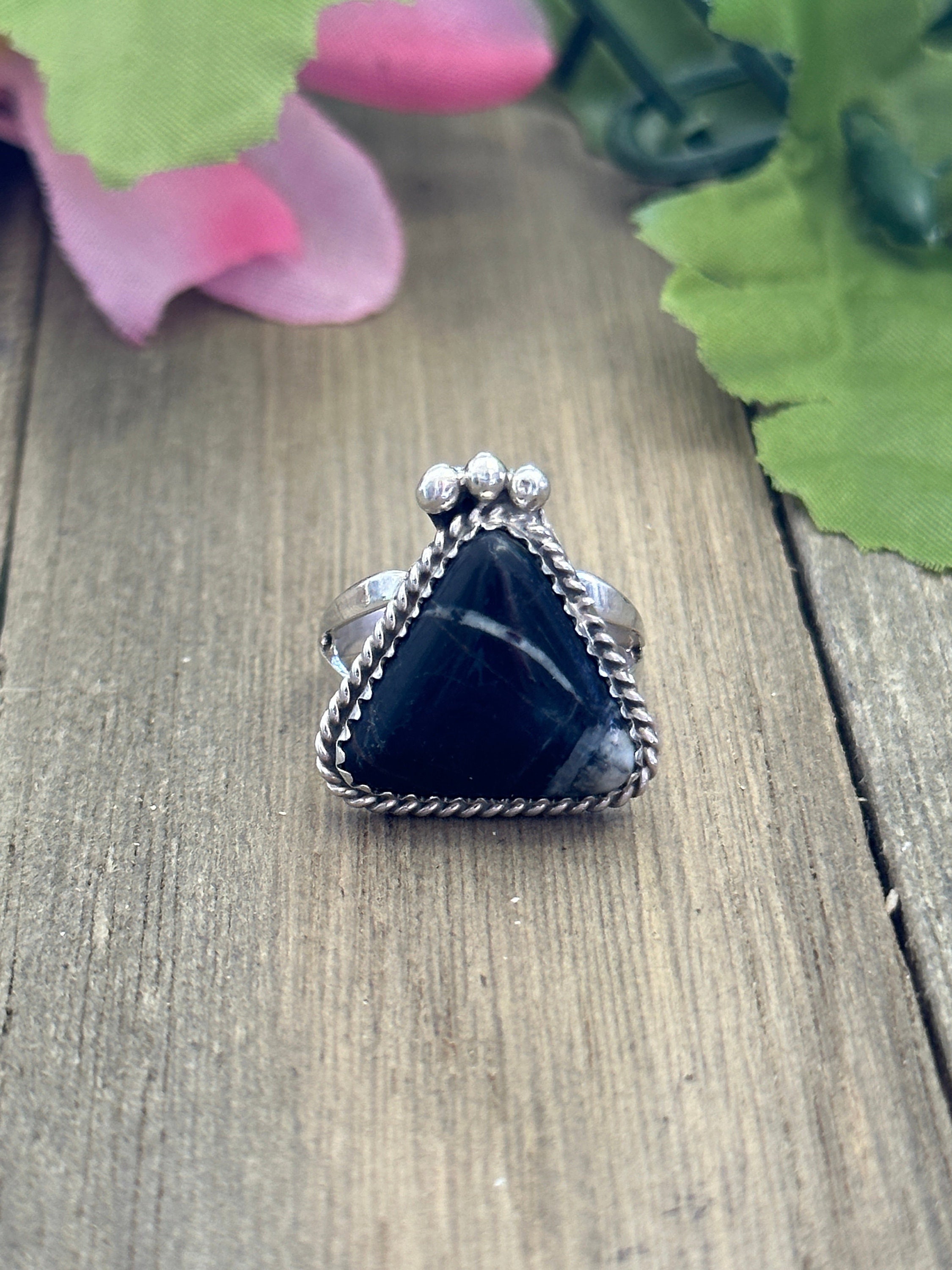ナバホ族製ホワイトバッファロー＆スターリングシルバーリング - Etsy 日本