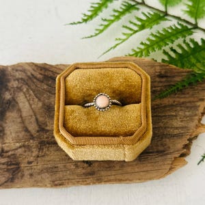 Navajo Made Pink Conch & Sterling Silver Ring