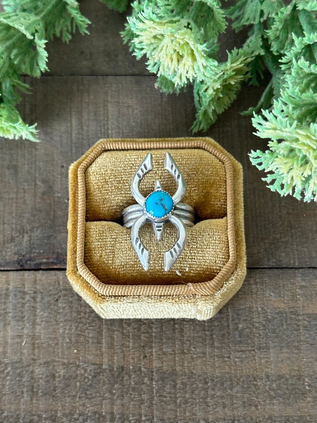 Navajo Made Kingman Turquoise & Sterling Silver Ring - Etsy