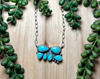 Talia Benally Blue Ridge Turquoise & Sterling Silver Necklace