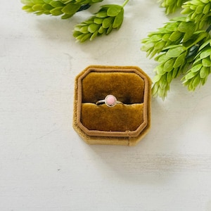 Navajo Made Pink Conch & Sterling Silver Ring