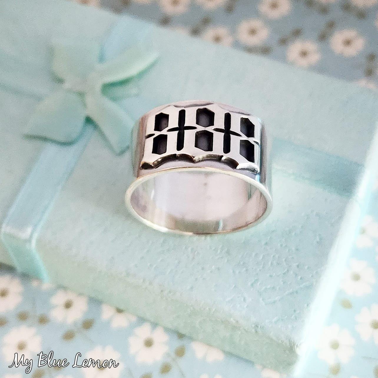 Gothic Year Ring Number Ring for Men Women • All Hand Made