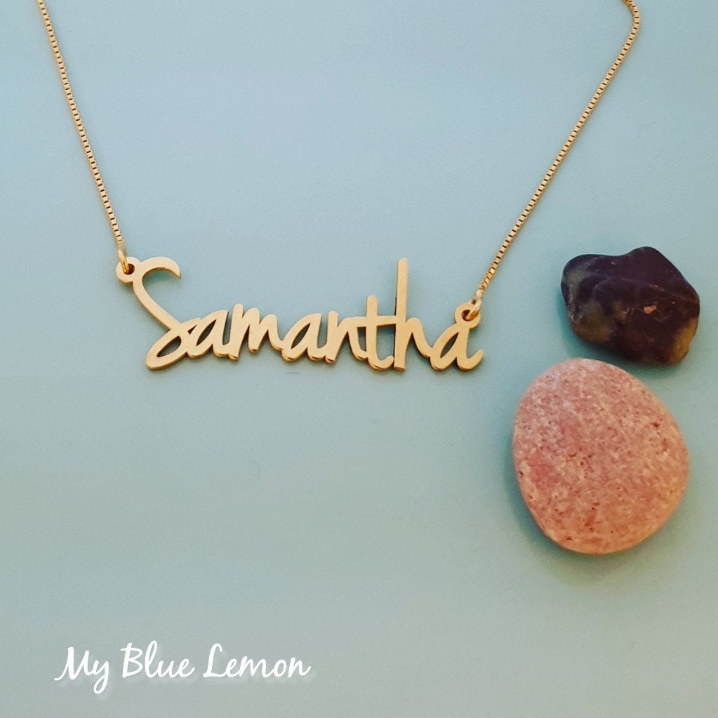 Samantha Name Necklace/ Order Any Name 