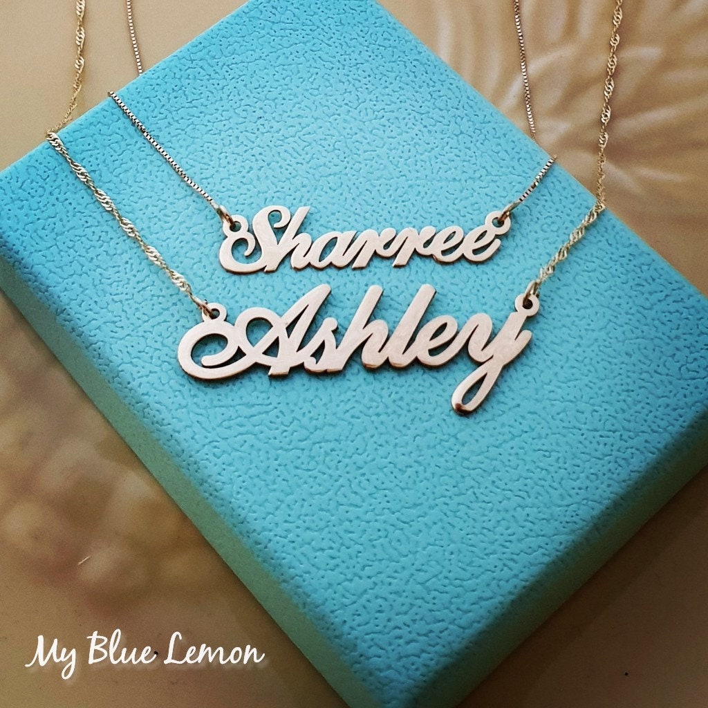Petit name necklace deals