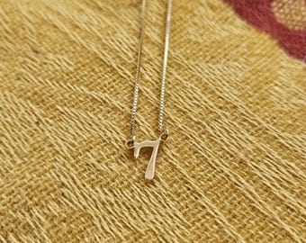 Lucky Number 7 Necklace 18k Gold Plated