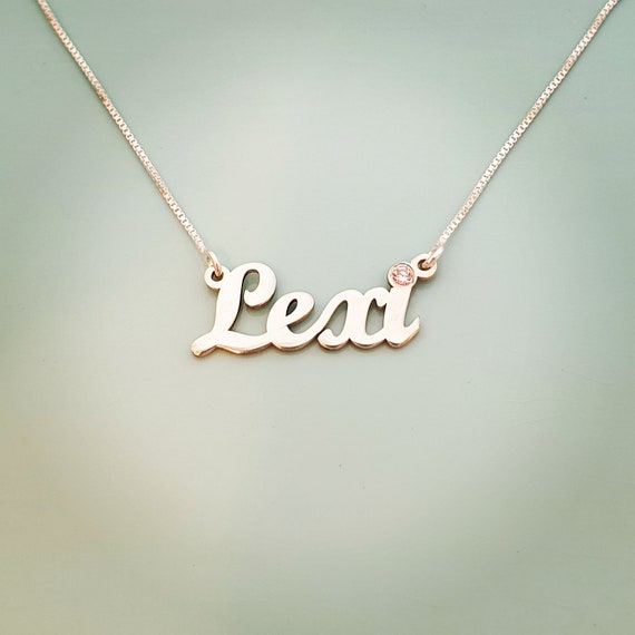 Lexi Name Necklace Order Any Name 