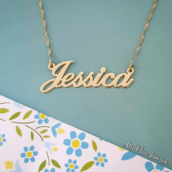 Jessica name necklace deals