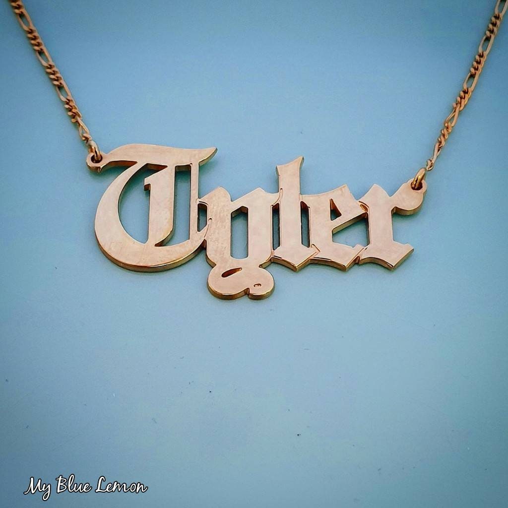 Tyler name necklace clearance