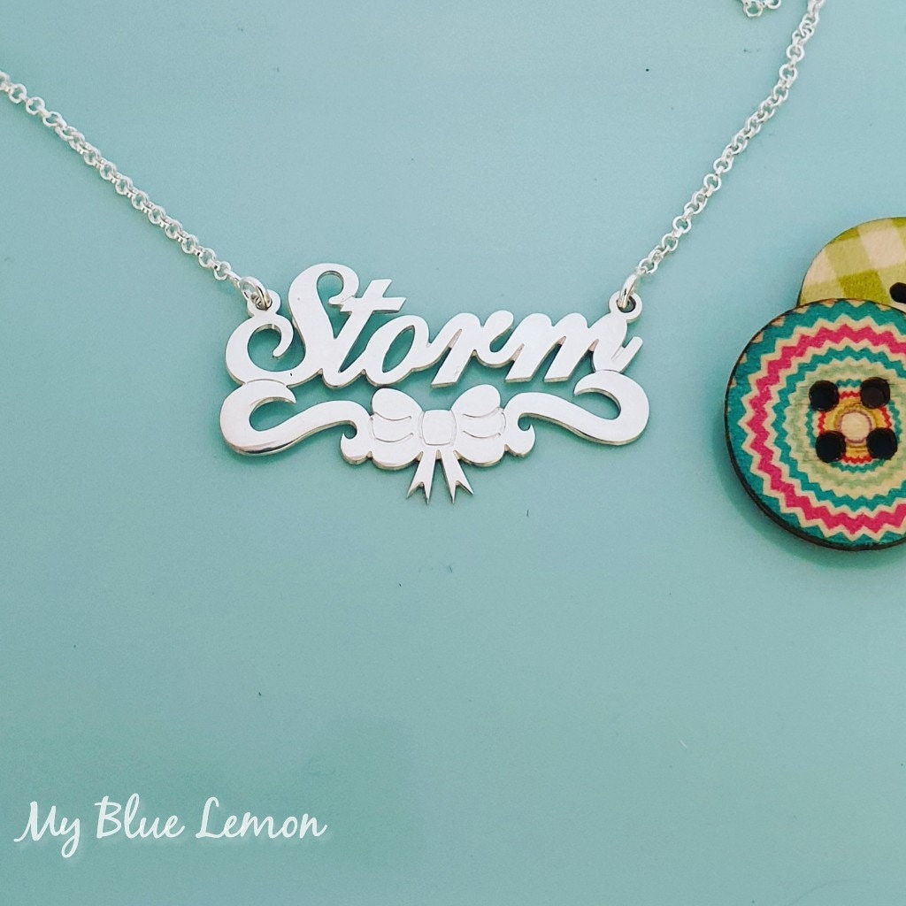 Name Pendant and Chain Hand Made 