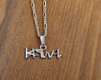 Ancient Hebrew Script Israel on Paleo Necklace