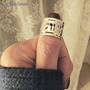 I am my Beloved&#39;s Ring Song of Solomon Vow Ring Hebrew Ring Wide Hebrew Band Ani L&#39;dodi v&#39;dodi li Any Biblical Verse