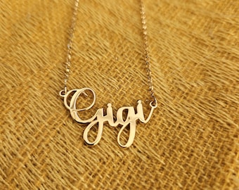 Personalized Name Necklace • 18k Gold Plated Sterling Silver, Gigi Style