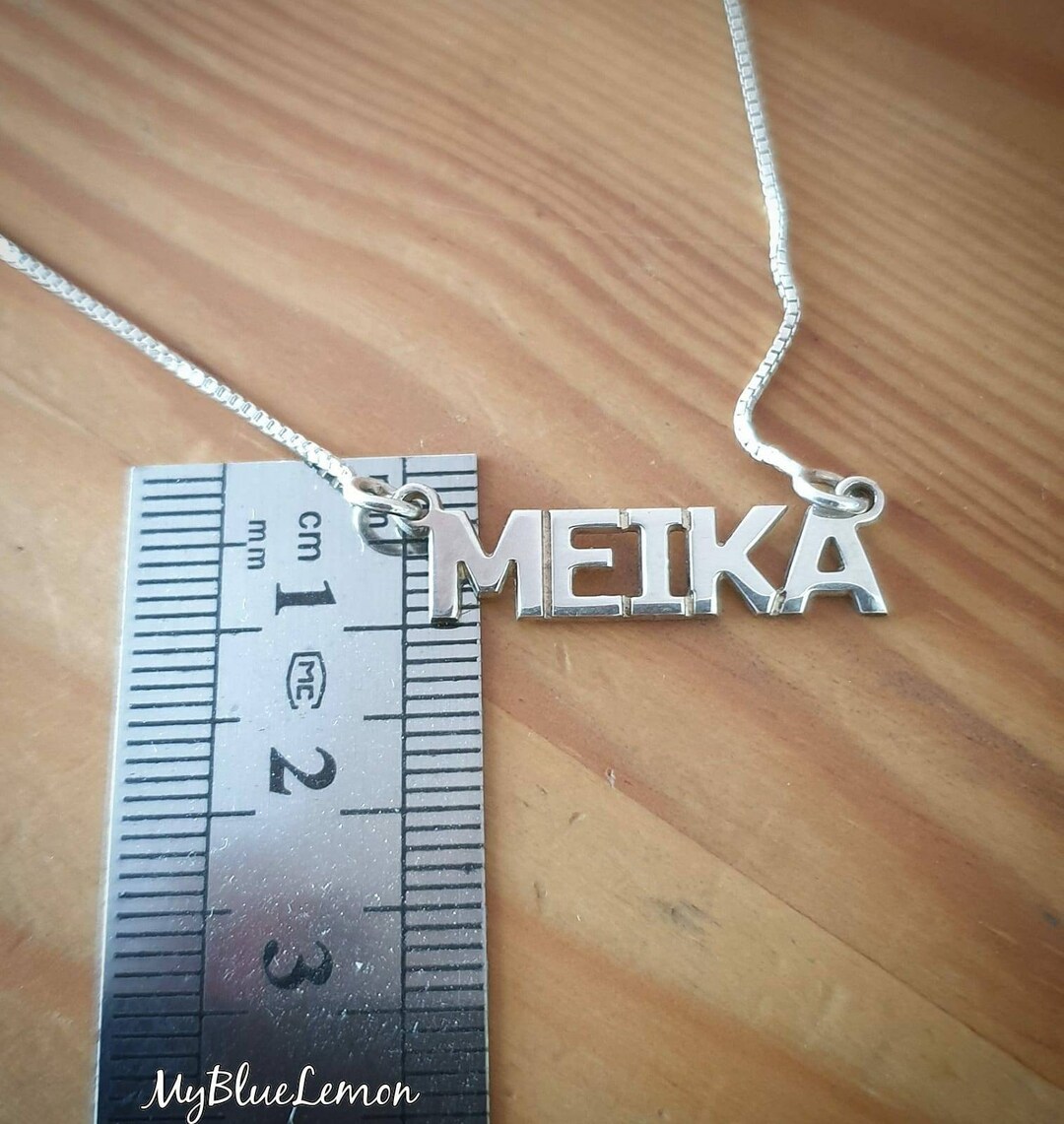 Small Size Nameplate ALL CAPITAL Block Letters - Etsy