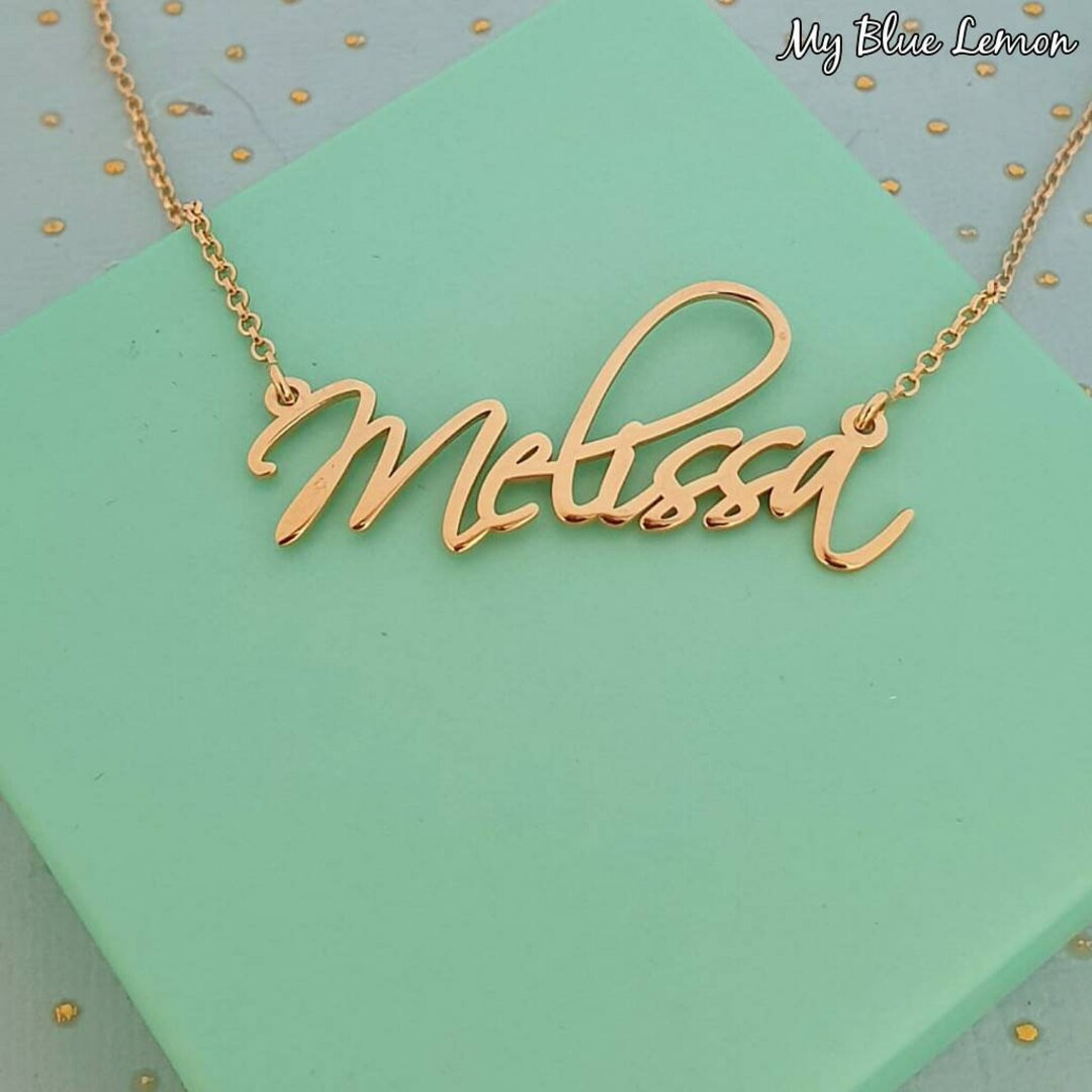 Melissa name sale necklace