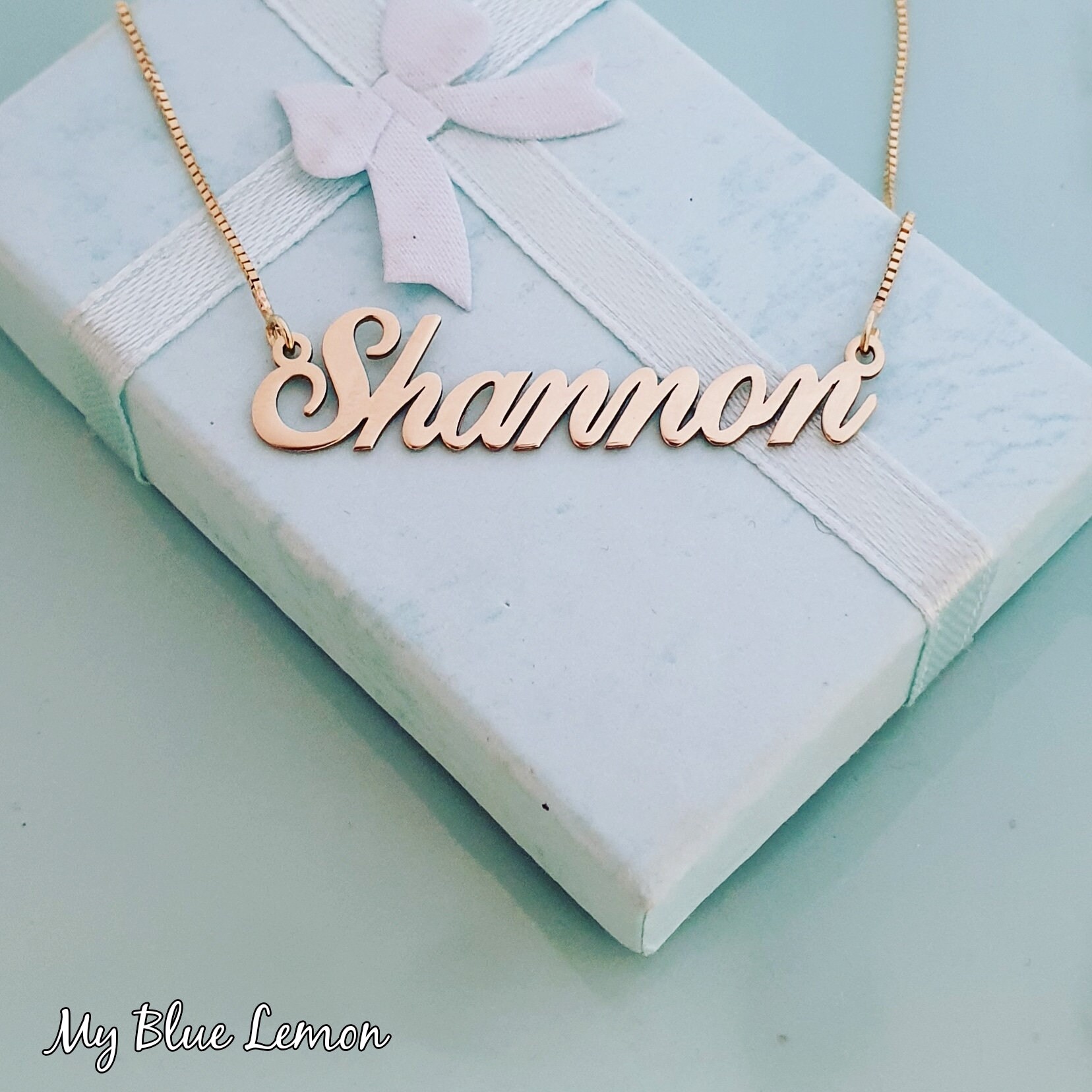 Shannon Name Necklace in Gold Order Any 