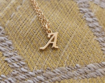 Big Initial Pendant Print  Solid Sterling Silver 925 40mm tall