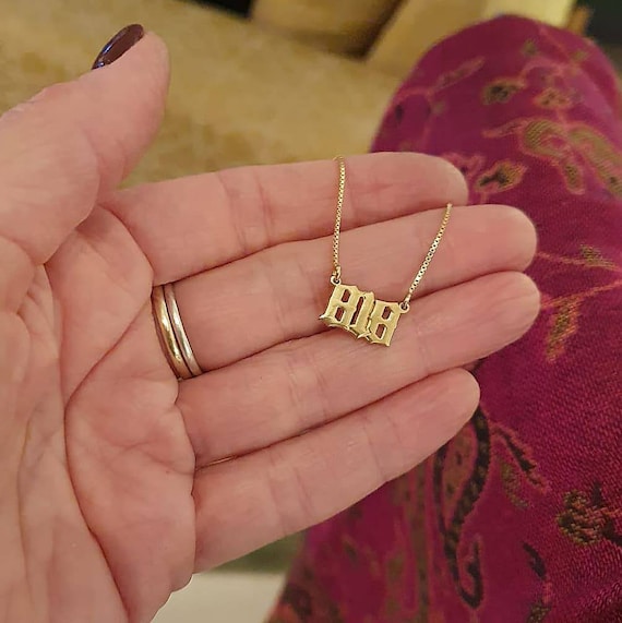 Etsy birth year necklace deals