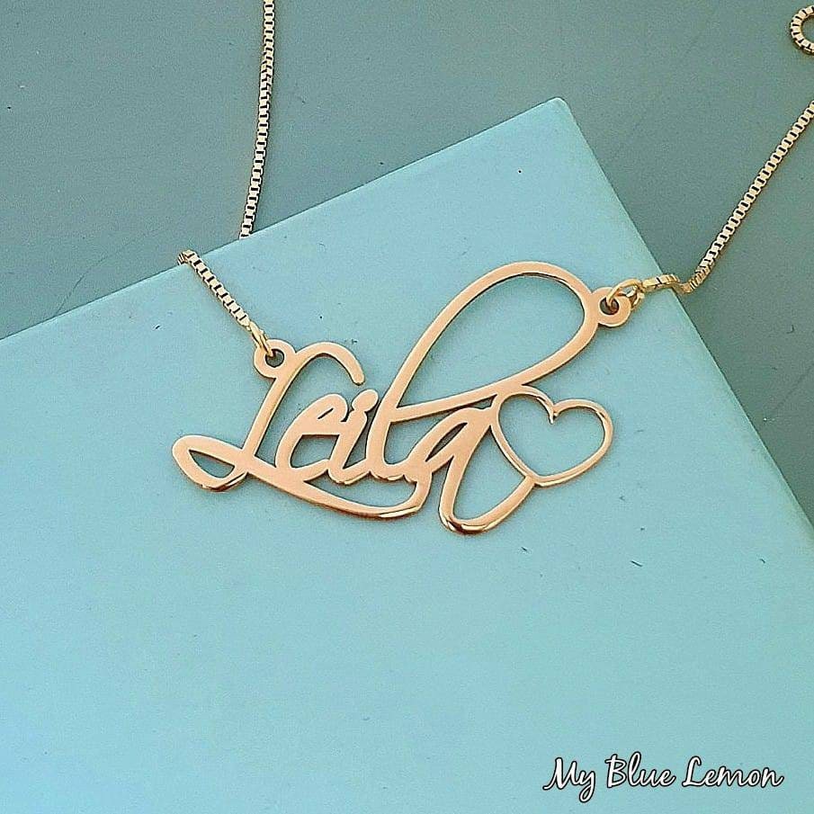 Layla Velvet Ribbon Heart Necklace