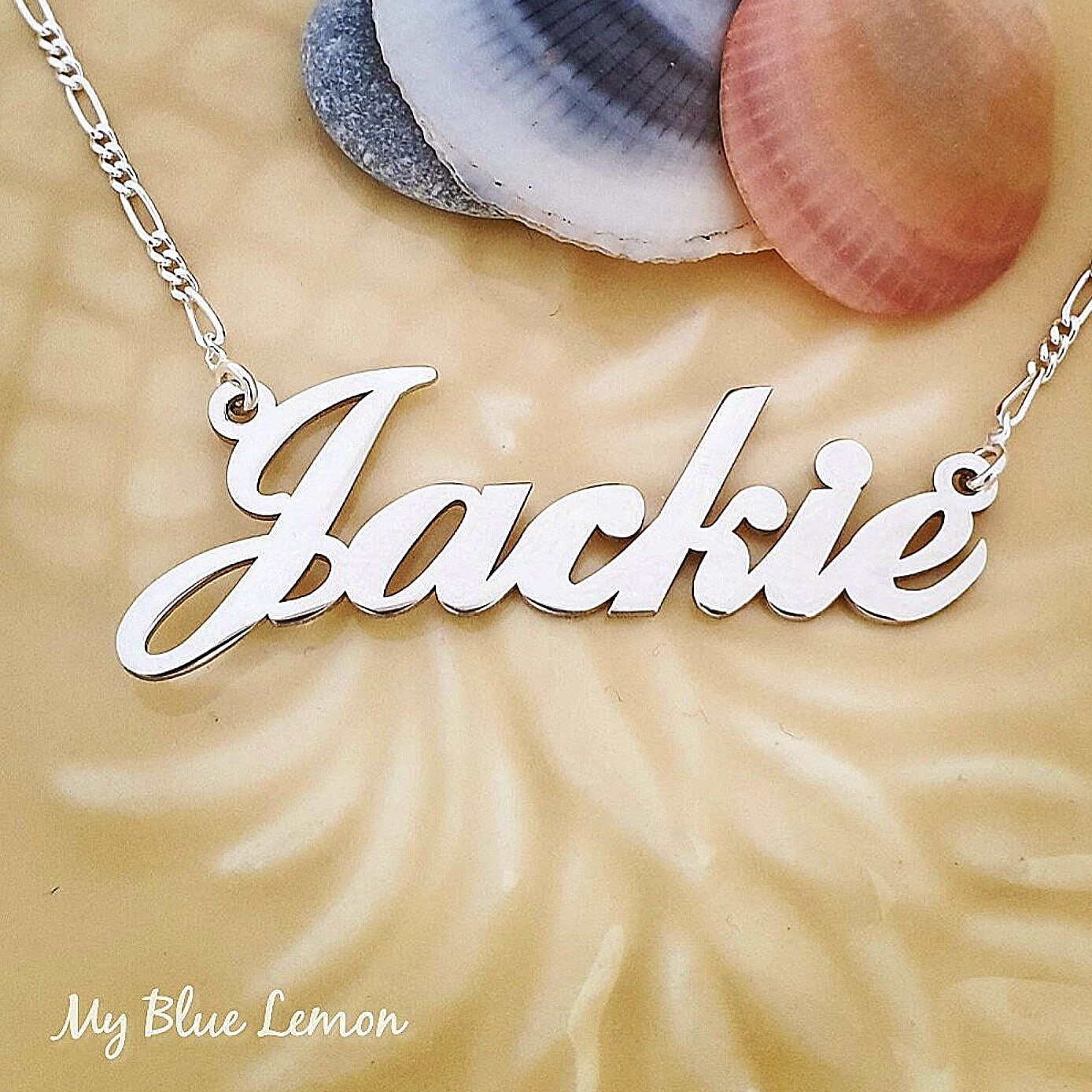 Jackie name shop necklace