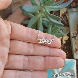 Tiny Number Necklace
