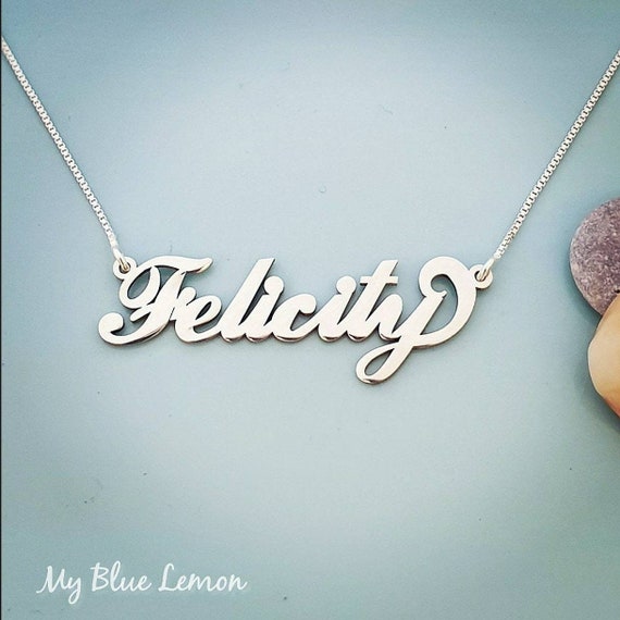 Carrie Style Name Necklace and Chain 