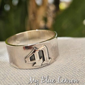 XL Angel Number Ring 111 22:22 333 444 555 777 888 999 Lucky Number Date Ring Sterling Silver Custom Made