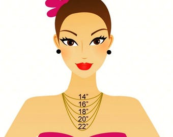 Gold Initial Necklace: 14mm tall Letter Pendant