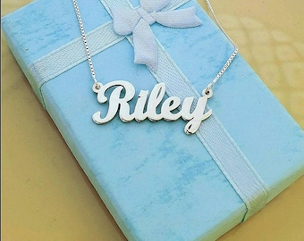 Sterling Silver Name Necklace Order Any 