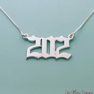 Necklace with Numbers • Custom made Angel Number Necklace