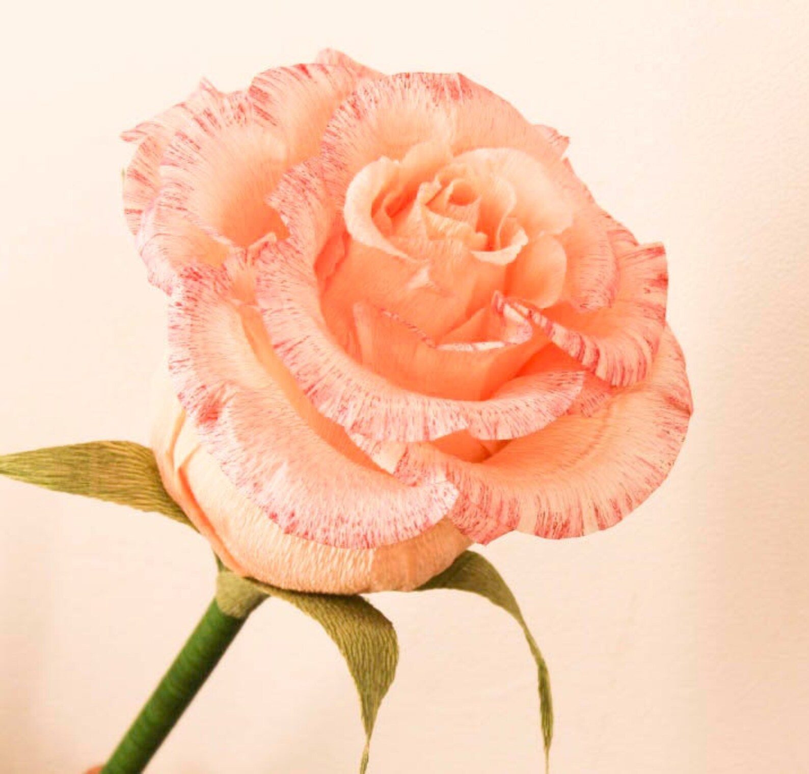 Pattern Crepe Paper Flowers. Template Crepe Paper Rose on the Etsy