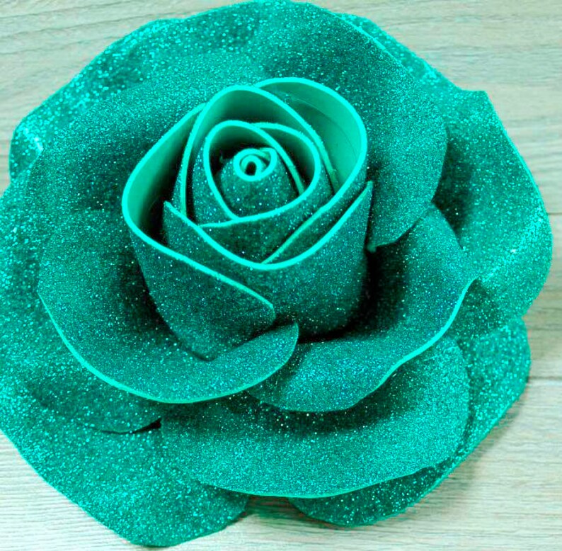 Rose Templatetemplate for Glitter Foam Sheet Rosesflower - Etsy