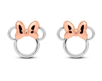Gemstar Jewellery Pure 925 Silver 14k Yellow Gold Filled Minnie Mouse Bow Earrings With Round Red Garnet Gemstar Jewellery Pure 925 Silver 14k Yellow Gold Filled Minnie Mouse Bow Earrings With Round Red Garnet