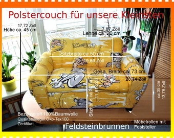 Kindermöbel Polstercouch für unsere Kleinsten: Tom & Jerry.