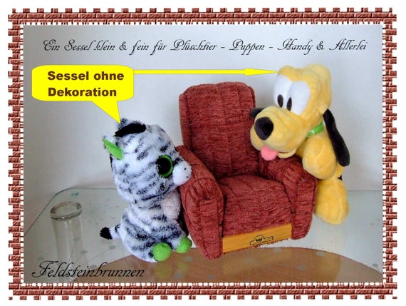 upholstered doll chair