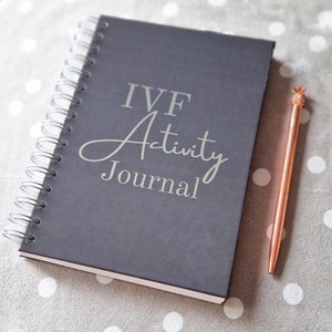 IVF Activity Journal. IVF Fertility Diary Planner. IVF Journal Gift Stickers. Ivf Planner Fertility Plan infertility diary ttc journal