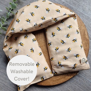 Sac de blé extra long : emballage thermique fait main avec housse lavable