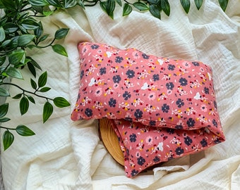 Handmade Brushed Cotton Natural Wheat Bag Heat Pack Eye Pillow Forehead Soother. Unscented or Lavender