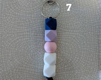 Custom Keychain- Silicone Beads, Lanyards, Beads, Teacher Keychains, Teacher Lanyards
