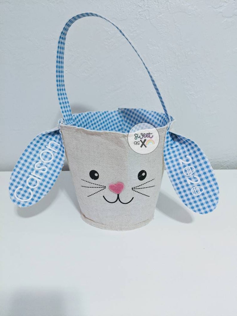 Easter Bunny Baskets Easter Baskets Personalized Easter Etsy