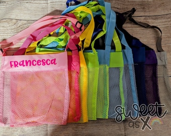 Seashell Bag | Kids Seashell Collecting Bag | Customized Beach Bag | Personalized Seashell Beach Bag | Kids Party Favor | Seashell Bags |