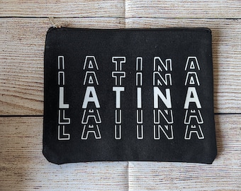 Making JEFA Moves Makeup bag, Canvas Pouch, Latina makeup bag, Makeup Pouch