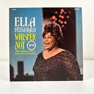 Ella Fitzgerald with Marty Paich and his Orchestra - Whisper Not - Vinyl LP Record - 1966