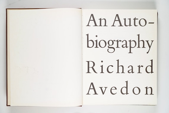 レア　AN AUTOBIOGRAPHY RICHARD AVEDON An Autobiography Richard Avedon Rare 1993 First Edition
