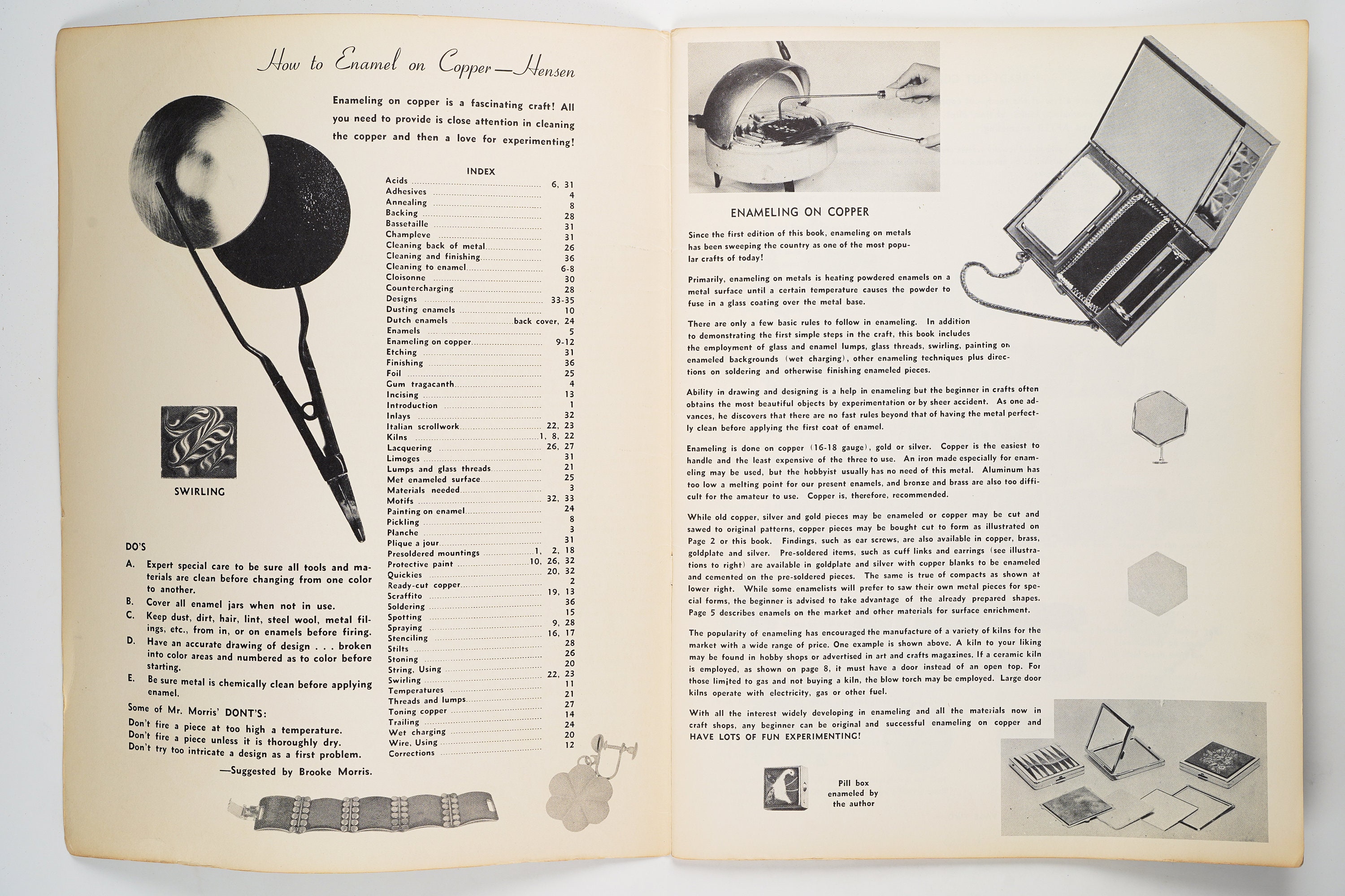 新版 銅にエナメルを塗る方法 キャサリン・M・ヘンソン著 1960年版