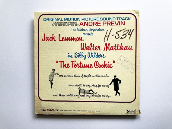 Andre Previn - The Fortune Cookie - Vinyl LP Record - 1966